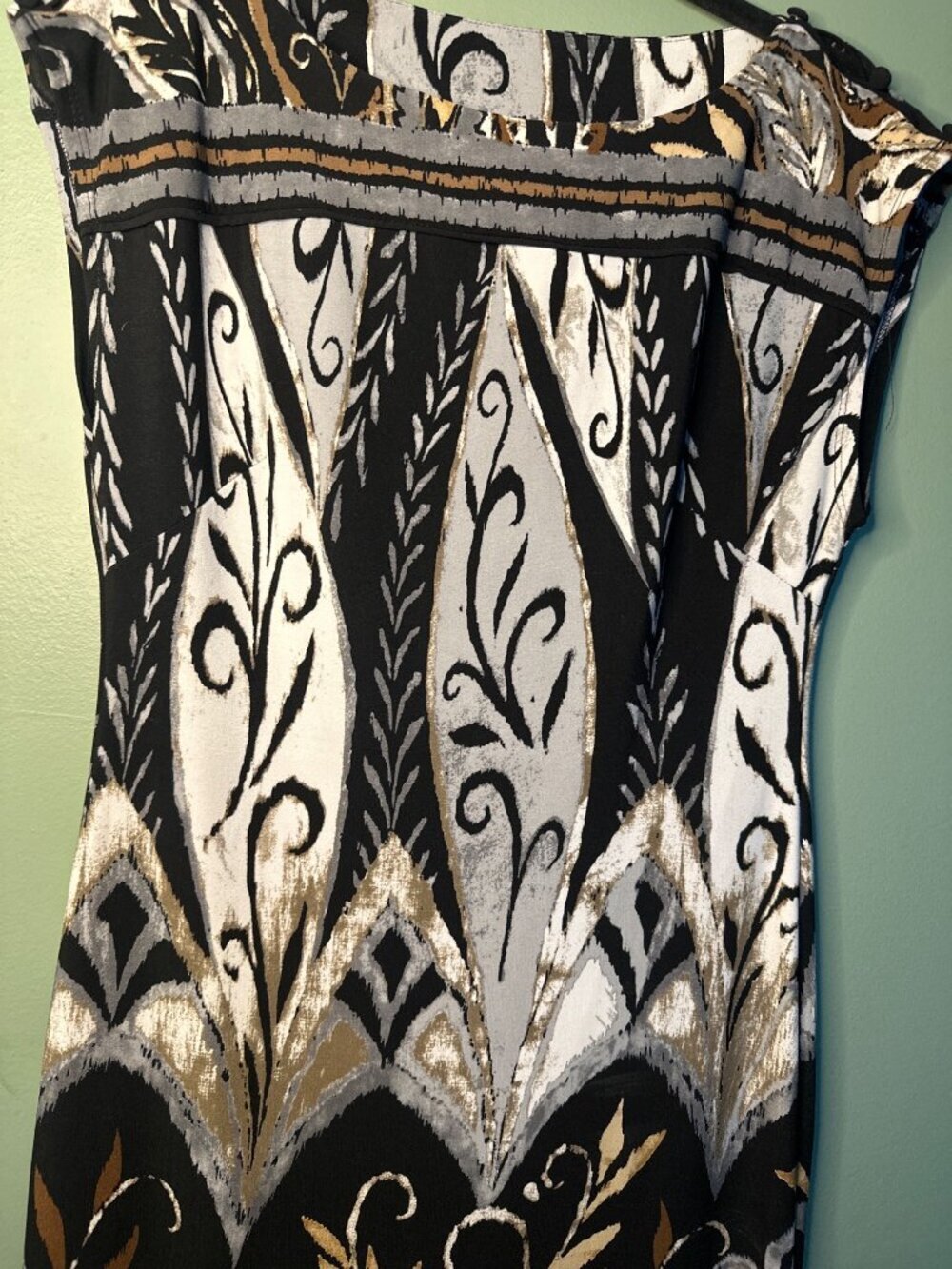 Carole Little Paisley Dress Size 6 Knee Length Academia Office Old Money classic - Picture 3 of 6